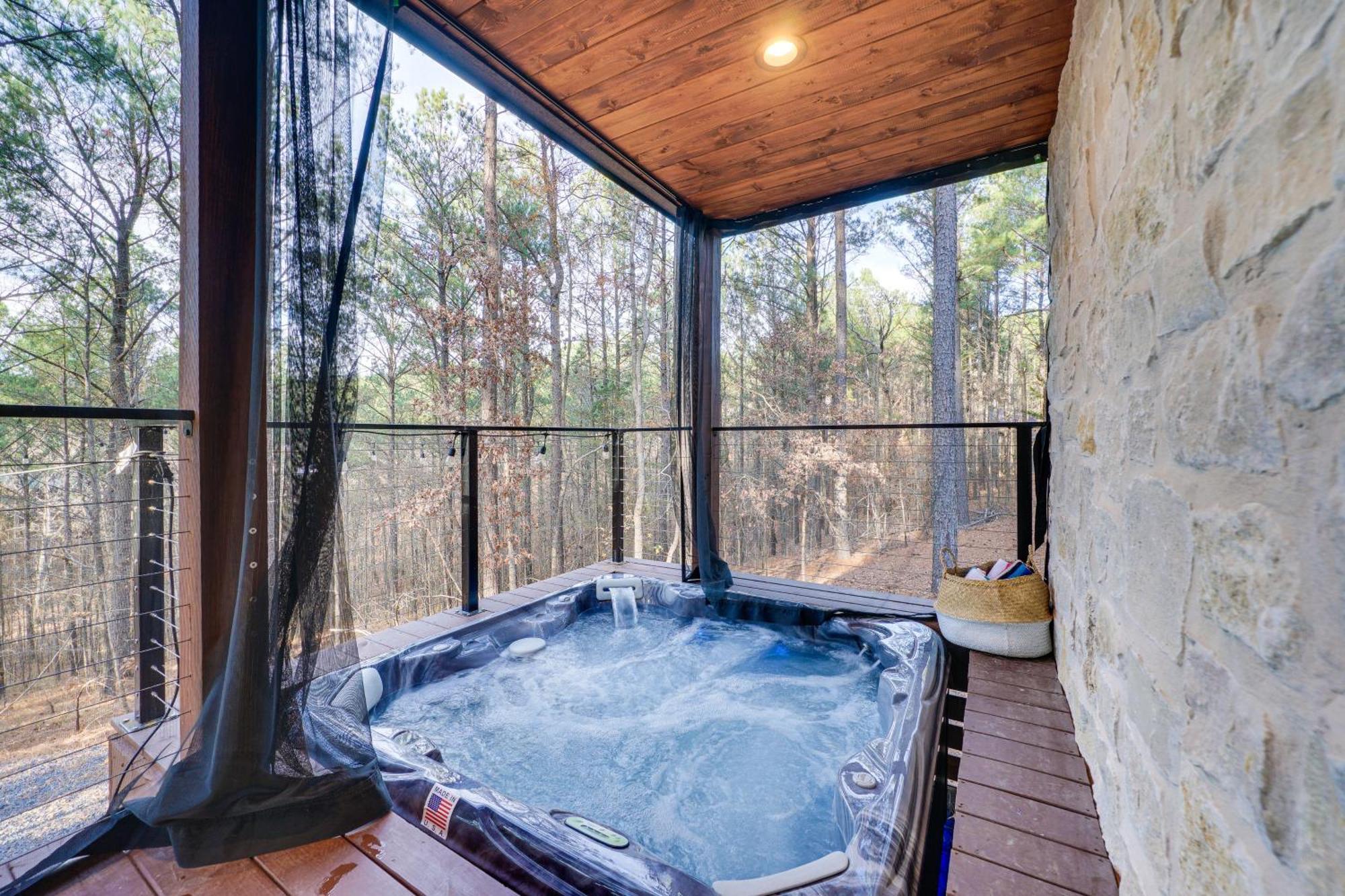 הוילה Luxury Broken Bow Cabin With Hot Tub On 3 Acres! מראה חיצוני תמונה